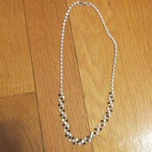 Black and silver necklace